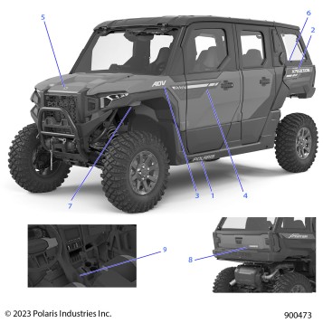 BODY, DECALS, GRAPHICS - G24GZW99AN/BN (900473)