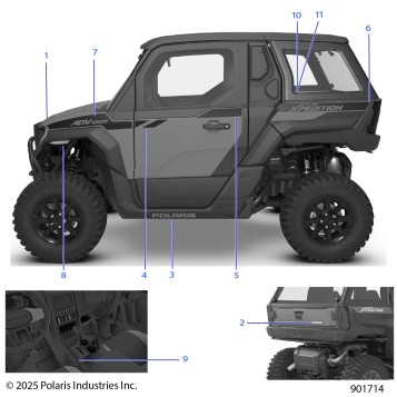 BODY, DECALS, GRAPHICS - G26GVW99AH/BH