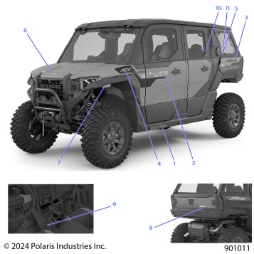 BODY, DECALS, GRAPHICS - G25GZW99AB/BB