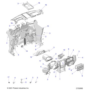 BODY, DASH AND FRONT CLOSEOFF - G24GZK99A/99B (C702924)
