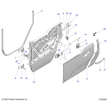 BODY, DOOR ASSEMBLY - G24G2K99A/99B (C702844)