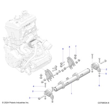 ENGINE, MOUNTING & LONG BLOCK