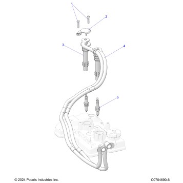 ENGINE, IGNITION COILS AND SPARK PLUGS