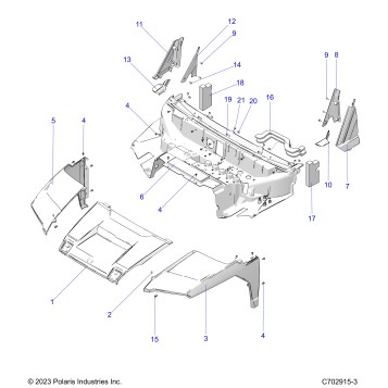 BODY, HOOD, LINER, FRONT FENDERS,  PILLARS