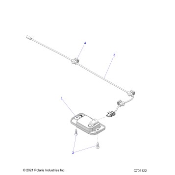 ELECTRICAL, DOME LIGHT AND HARNESS - G24G2W99A/99B (C703122)