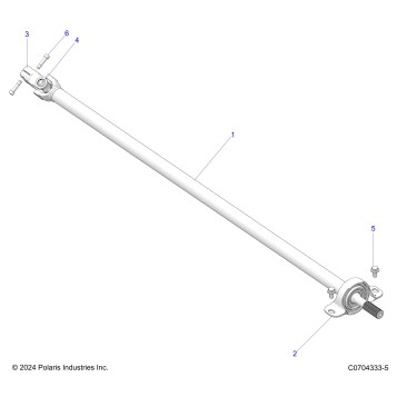 DRIVE TRAIN, REAR PROP SHAFT