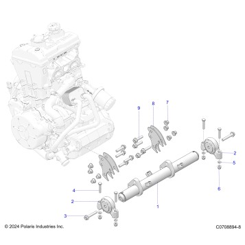 ENGINE, MOUNTING & LONG BLOCK