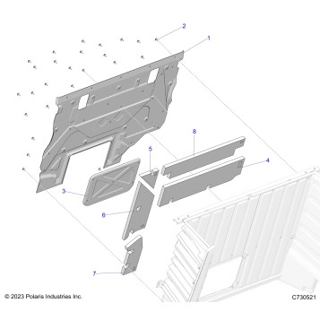 BODY, BOX FOAM AND SHIELDS - G24GVK99A/99B (C730521)