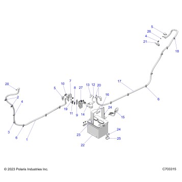 ELECTRICAL, BATTERY/CABLES - G24GZK99A/99B (C703315)