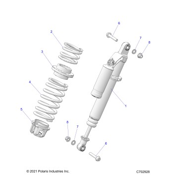 SUSPENSION, FRONT SHOCK MOUNTING - G24G2K99A/99B (C702928)