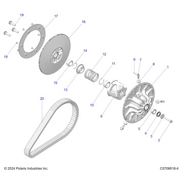 DRIVE TRAIN, SECONDARY CLUTCH