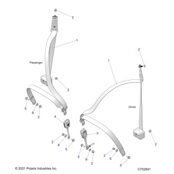 BODY, SEAT BELT MOUNTING, FRONT