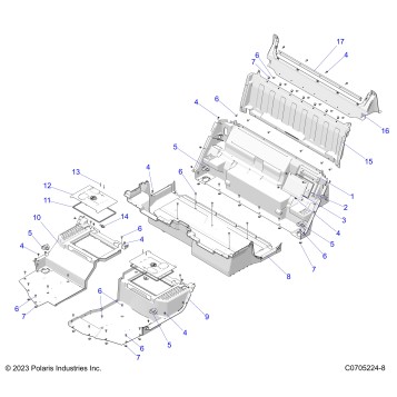 BODY, FLOOR, REAR CLOSEOFFS - G24G5K99A/99B (C0705224-8)