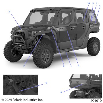 BODY, DECALS, GRAPHICS - G25GZW99AP/BP