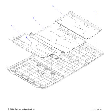 BODY, ROOF LINERS - G24GZK99A/99B (C702878-2)