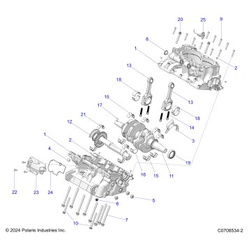 ENGINE, CRANKCASE AND CRANKSHAFT