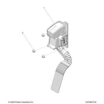 ENGINE, THROTTLE PEDAL