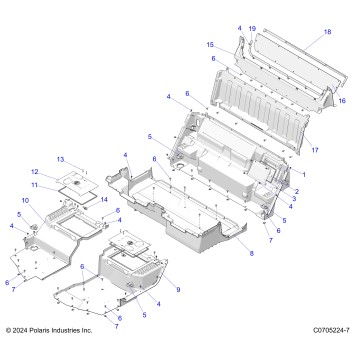 BODY, FLOOR, REAR CLOSEOFFS
