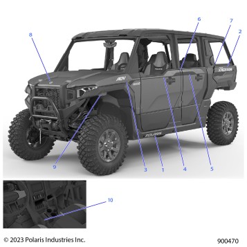 BODY, DECALS, GRAPHICS - G24GZK99AF/BF (900470)
