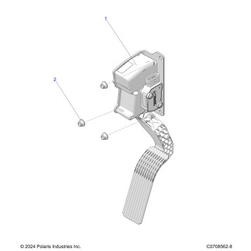 ENGINE, THROTTLE PEDAL