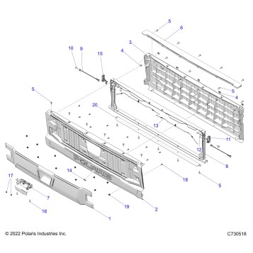 BODY, BOX, TAILGATE ASM.