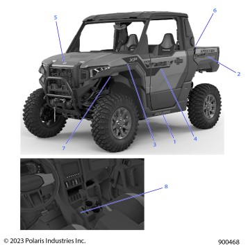 BODY, DECALS, GRAPHICS - G24G2K99AH/BH (900468)