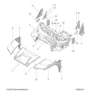 BODY, HOOD, LINER, FRONT FENDERS, A PILLARS
