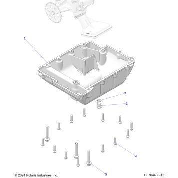ENGINE, OIL SUMP COVER