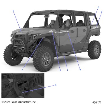 BODY, DECALS, GRAPHICS - G24GZK99AN/BN (900471)