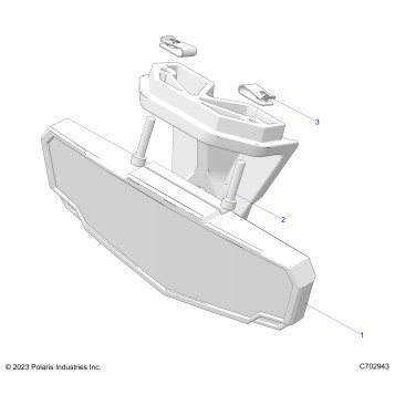 BODY, MIRROR, REAR VIEW - G24G2K99A/99B (C702943)