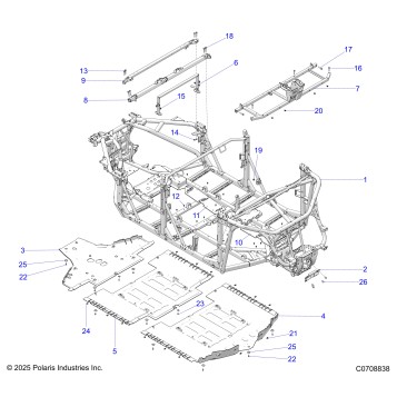 CHASSIS, MAIN FRAME AND SKID PLATES