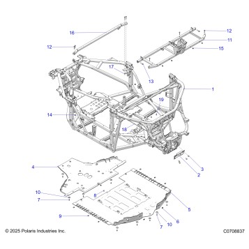CHASSIS, MAIN FRAME AND SKID PLATES