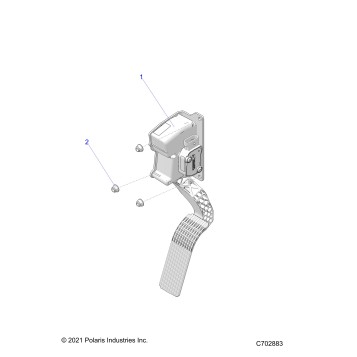 ENGINE, THROTTLE PEDAL - G24G2W99A/99B (C702883)