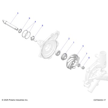 ENGINE, WATERPUMP ASSEMBLY