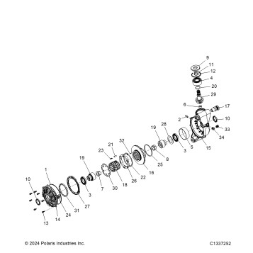 DRIVE TRAIN, FRONT GEARCASE ASM.