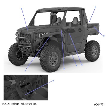 BODY, DECALS, GRAPHICS - G24G2K99AB/BB (900477)