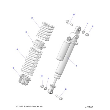 SUSPENSION, FRONT SHOCK MOUNTING