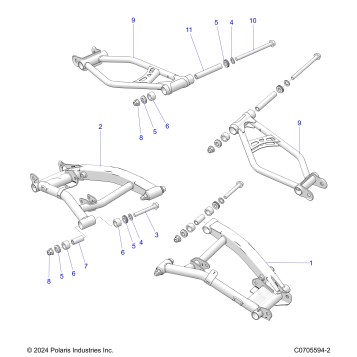 SUSPENSION, REAR CONTROL ARMS