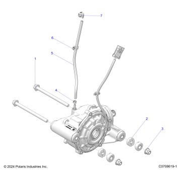 DRIVE TRAIN, FRONT GEARCASE MOUNTING