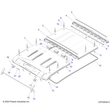 BODY, ROOF - G24G5W99A/99B (C0704534-5)