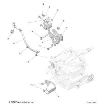 DRIVE TRAIN, MAIN GEARCASE MOUNTING
