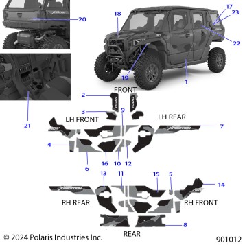 BODY, DECALS, GRAPHICS - G25GZW99AK/BK
