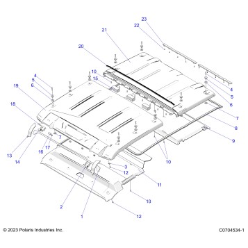 BODY, ROOF - G24GVW99A/99B (C0704534-1)