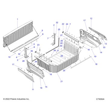 BODY, BOX ASSEMBLY, REAR