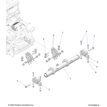 ENGINE, MOUNTING & LONG BLOCK