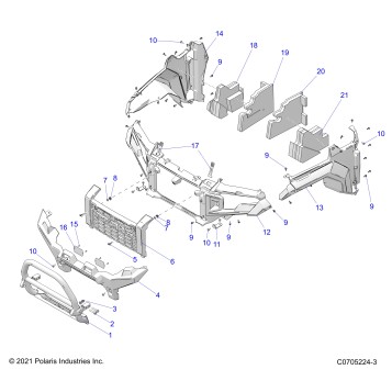 BODY, FRONT BUMPER, FASCIA, GRILLE, AND FLARES