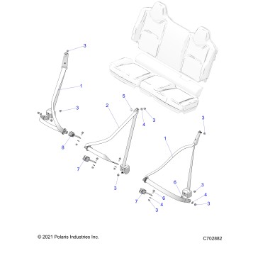 BODY, SEAT BELT MOUNTING, REAR