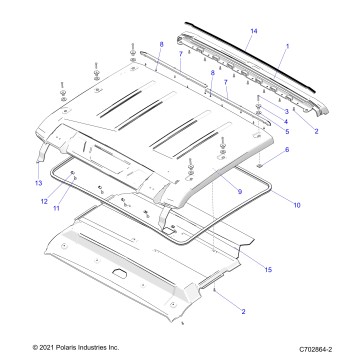 BODY, ROOF - G24G2K99A/99B (C702864-2)