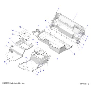 BODY, FLOOR, REAR CLOSEOFFS