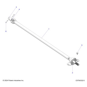 DRIVE TRAIN, REAR PROP SHAFT